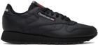 Reebok Classics Black Classic Leather Sneakers