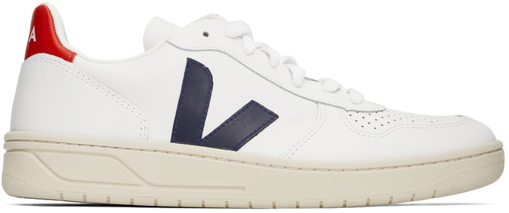 Photo: Veja White Leather V-10 Sneakers