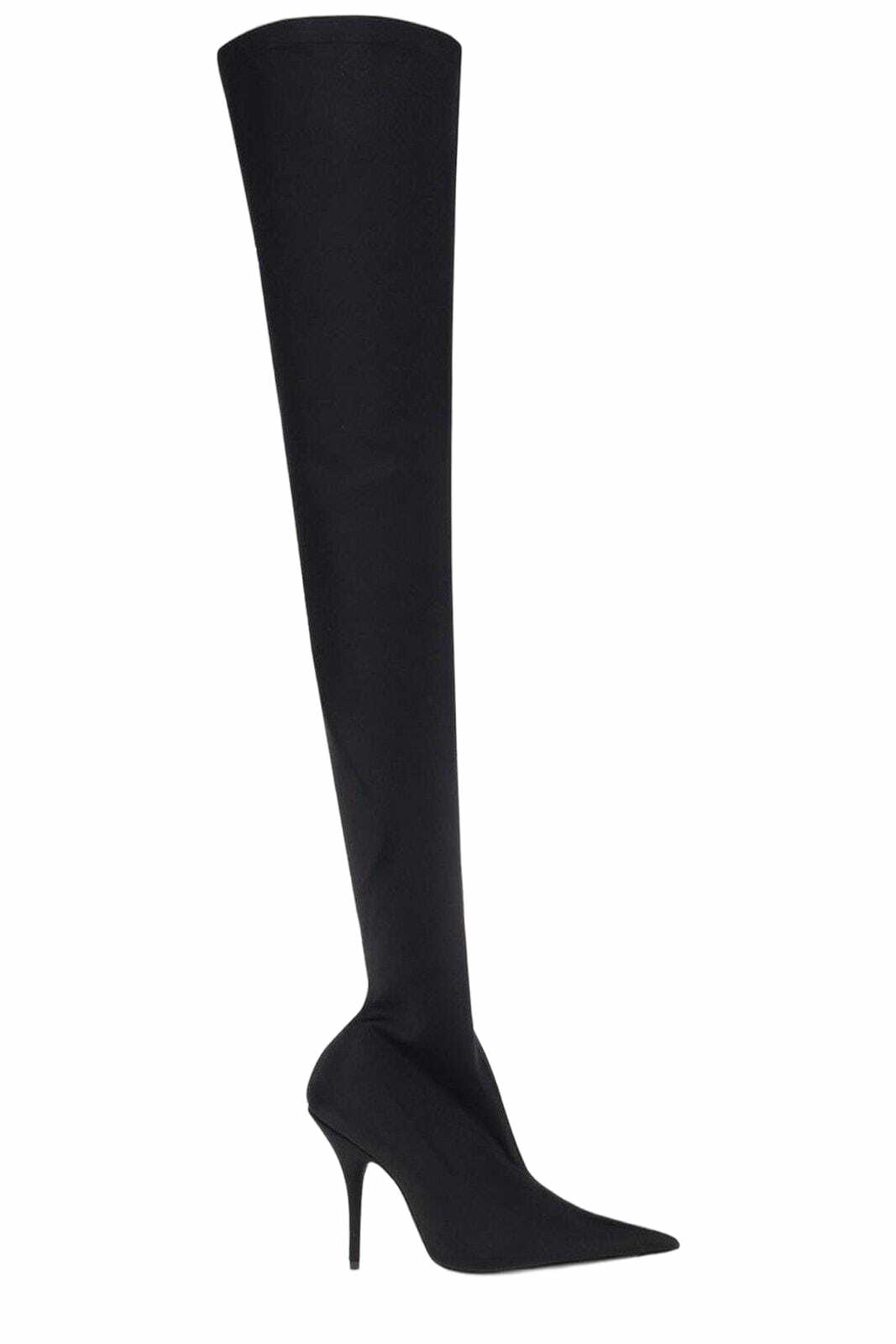 Balenciaga - Falkon over-the-knee denim boots Balenciaga