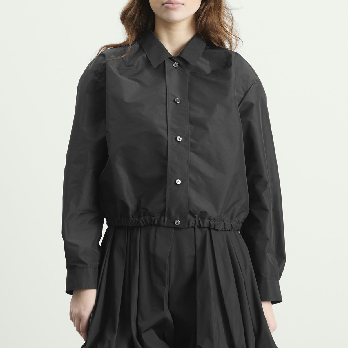 Jil Sander Women's Voluminous Short Jacket in Black
