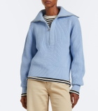 Varley Maura ribbed-knit half-zip sweater