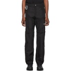 Heliot Emil Black Convertible Zip-Off Trousers