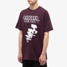 Raf Simons Men's Altered Reality T-Shirt in Dark Aubergine