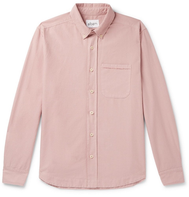 Photo: Albam - Button-Down Collar Cotton Oxford Shirt - Pink