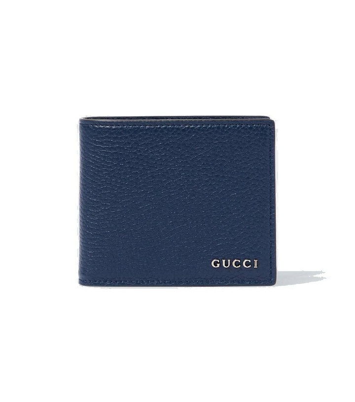 Photo: Gucci Logo leather bifold wallet