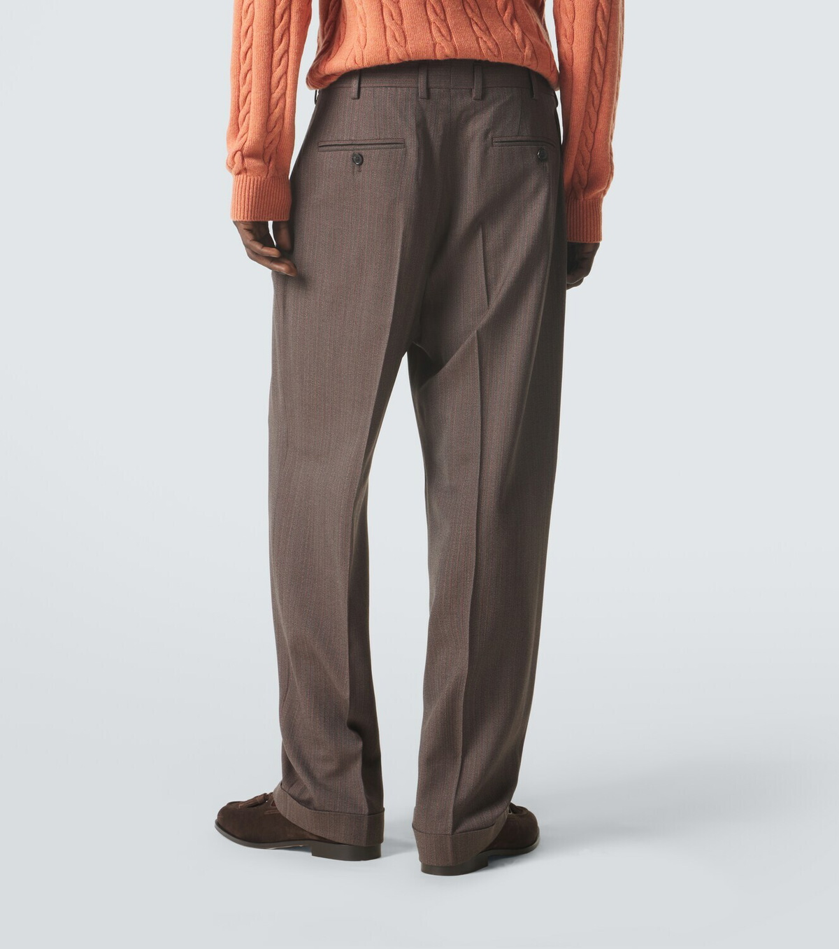 Loro Piana Isaac virgin wool crêpe straight pants