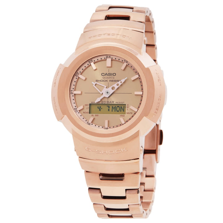 Photo: Casio G-Shock AWM-500 Series Quartz Analog-Digital Rose Gold Dial Watch AWM-500GD-4ADR
