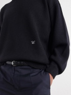 Willy Chavarria - Embroidered Wool Sweater - Black