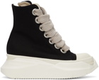 Rick Owens Drkshdw Black Jumbo Lace Abstract High Sneakers