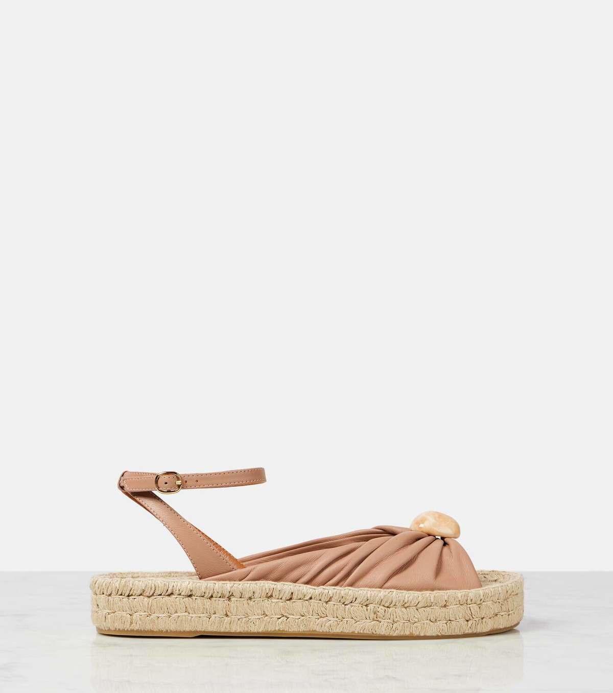 Zimmermann Gleam leather espadrille sandals