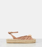 Zimmermann Gleam leather espadrille sandals