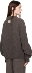 Aya Muse Taupe Crewneck Sweater