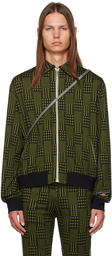 Marni Green & Black Jacquard Jacket