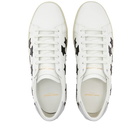 Saint Laurent Men's SL-06 California Star Low Sneakers in White/Black