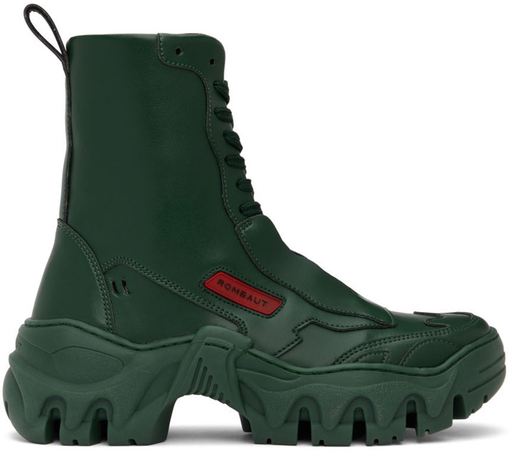 Photo: Rombaut SSENSE Exclusive Green Boccaccio II Boots