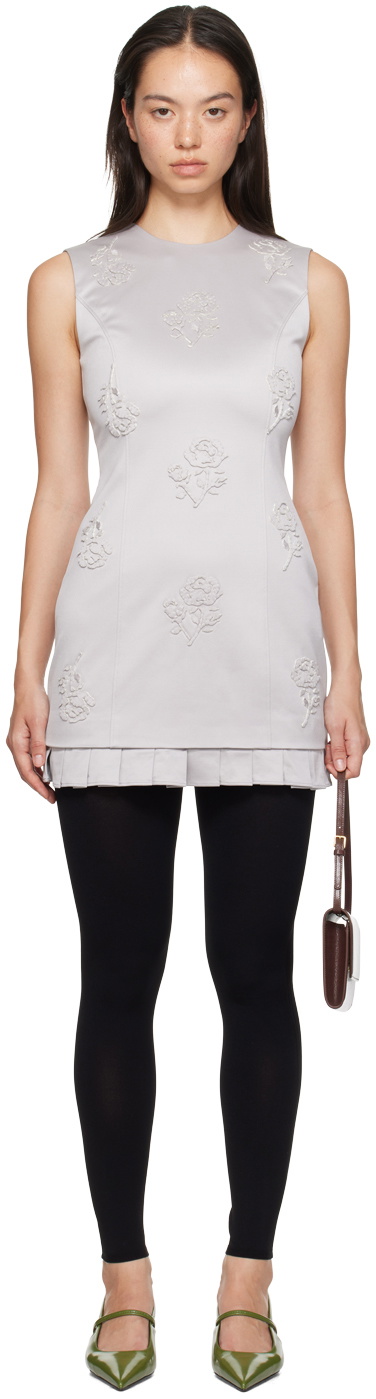 SHUSHU/TONG Silver Sleeveless Minidress Shushu/Tong