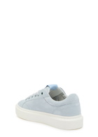 Cleens Ace Chevron-knit Suede Sneakers Blue