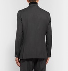 The Row - Dark-Grey Colin Double-Breasted Mélange Wool Suit Jacket - Gray