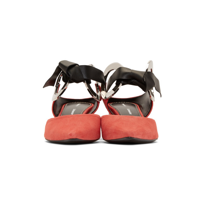 Proenza Schouler Red Grommet Mules Proenza Schouler