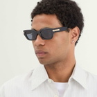Le Specs Cubito Sunglasses in Black/Smoke Mono Polarized 