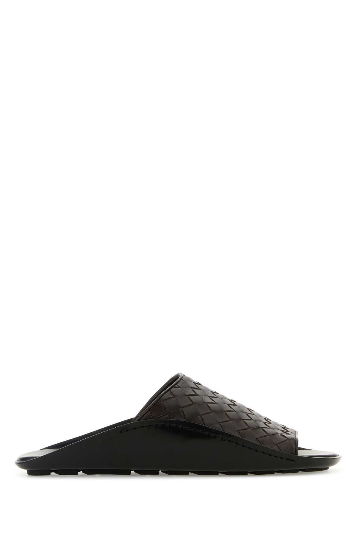 Bottega Veneta - Woven Leather Slippers - Black Bottega Veneta