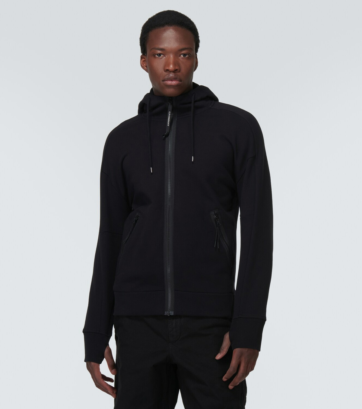C.P. Company Goggle cotton fleece hoodie C.P. Company