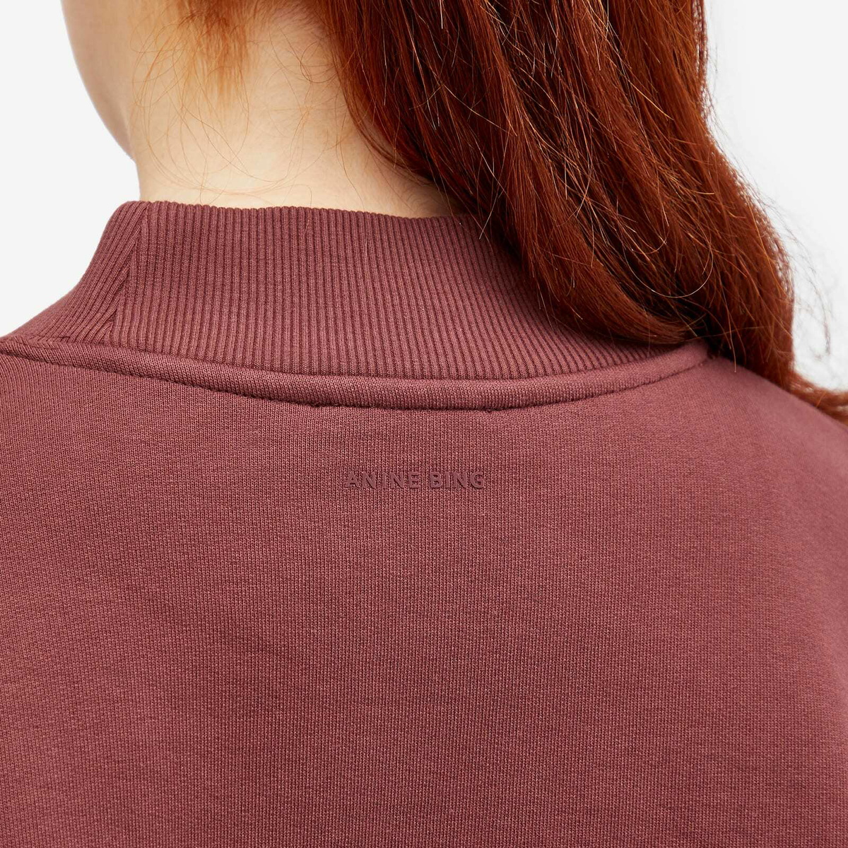 Anine Bing Women's Bradie Sweatshirt in Burgundy