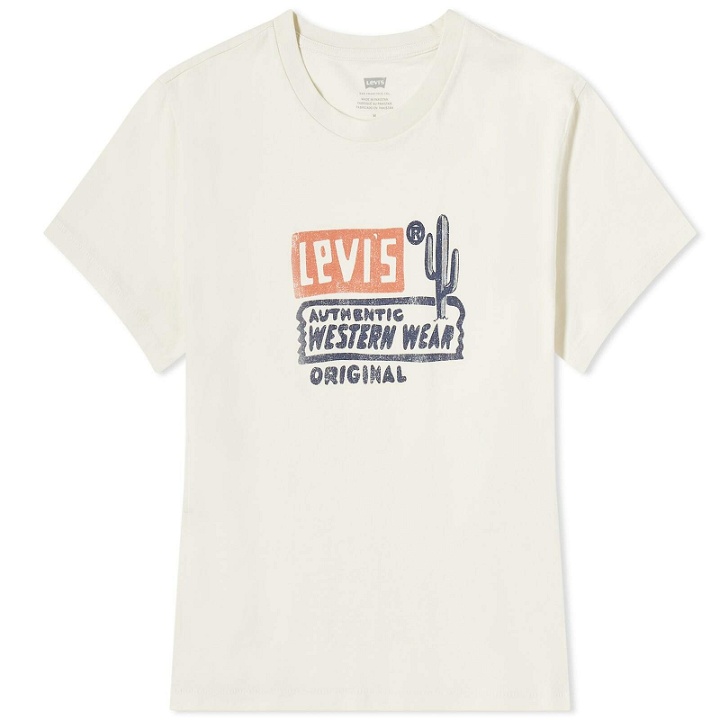 Photo: Levi’s Collections Women's Levis Vintage Clothing Western Print Graphic Classic T-Shirt in Authentic Western We