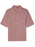 Barena - Solana Carlino Camp-Collar Linen Shirt - Pink