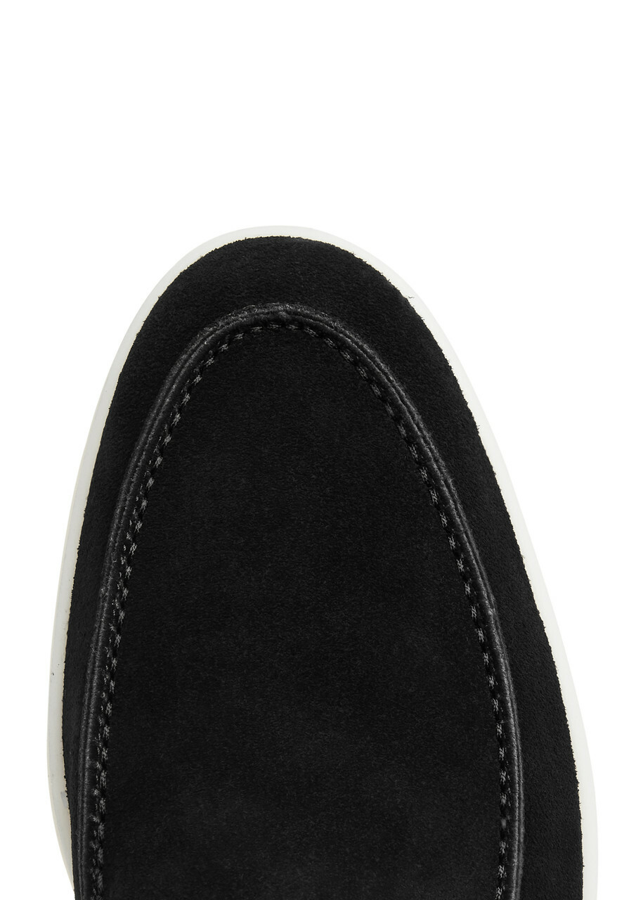 Aurélien Yacht Suede Loafers Black