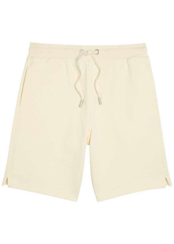 Photo: Ami Paris Logo-embossed Cotton Shorts Cream