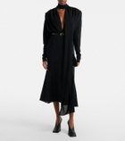 Mugler Crêpe midi dress