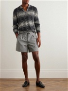 Stòffa - Straight-Leg Wool Drawstring Shorts - Gray