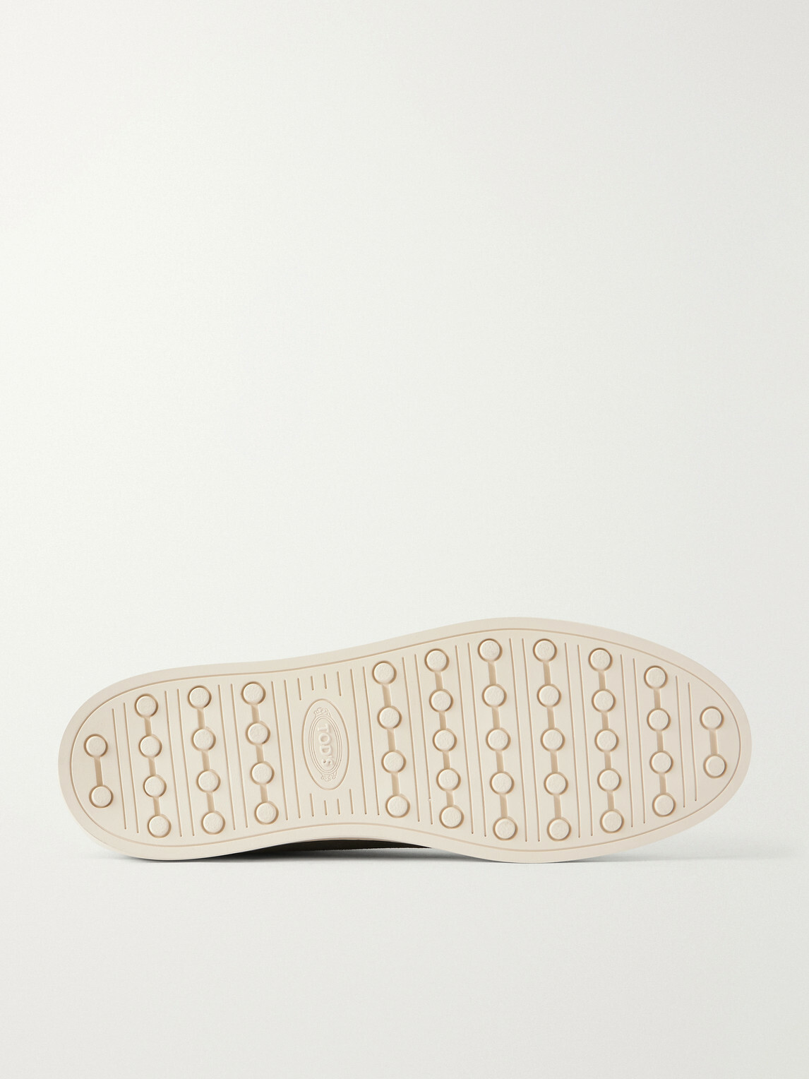 Tod's - Paneled Rubber-Trimmed Suede Sneakers - Gray