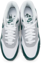 Nike White & Green Air Max 1 LV8 Sneakers