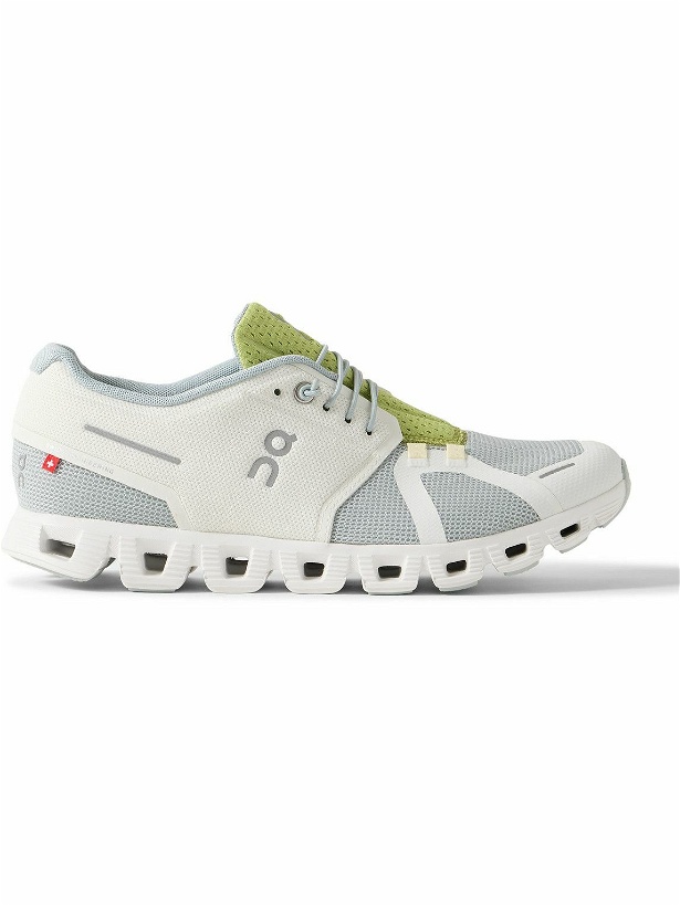 Photo: ON - Cloud 5 Rubber-Trimmed Mesh Sneakers - White