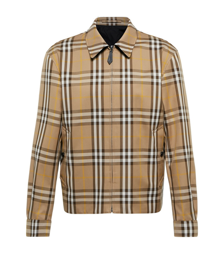 Photo: Burberry - Reversible checked cotton jacket