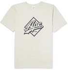 A.P.C. - Gabriel Logo-Print Mélange Cotton-Blend Jersey T-Shirt - Men - Gray