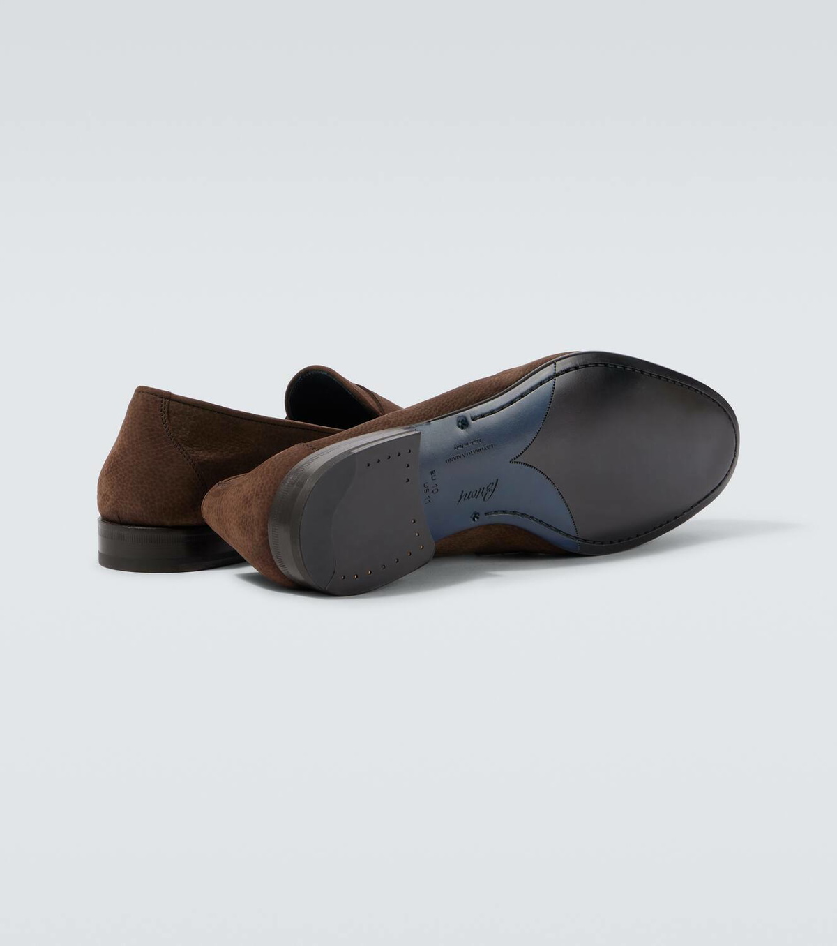 Brioni Appia leather penny loafers