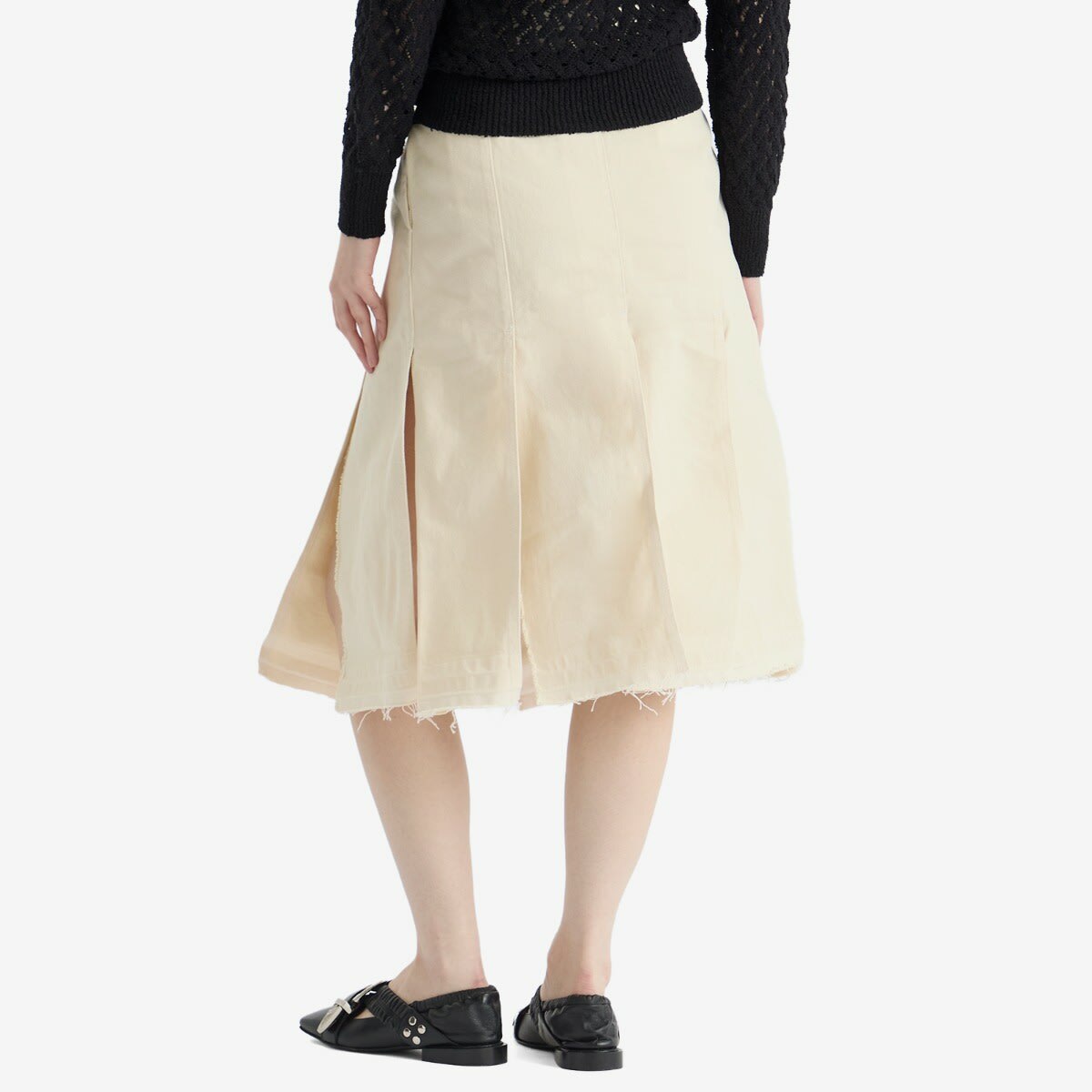 TOGA ARCHIVES Women's TOGA Denim Wrap Skirt in Off White