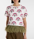 La DoubleJ La Scala printed cotton jersey T-shirt