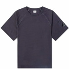 C.P. Company Men's Arm Lens Raglan T-Shirt in Total Eclipse