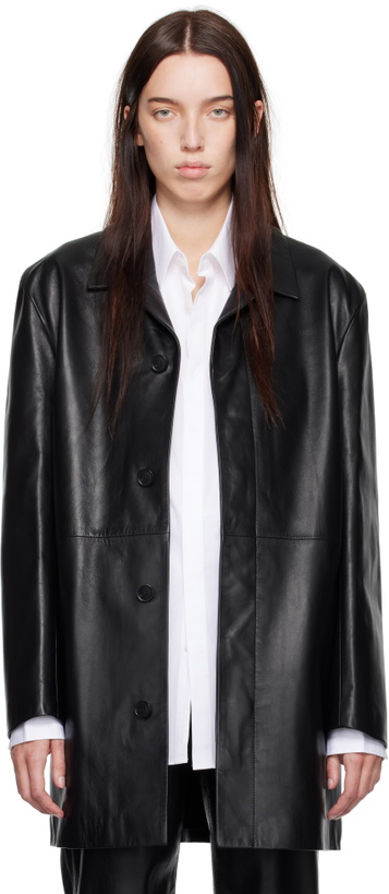 Photo: Calvin Klein Black Halo Leather Jacket
