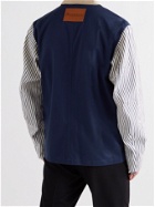JW Anderson - Patchwork Striped Cotton Shirt Jacket - Blue
