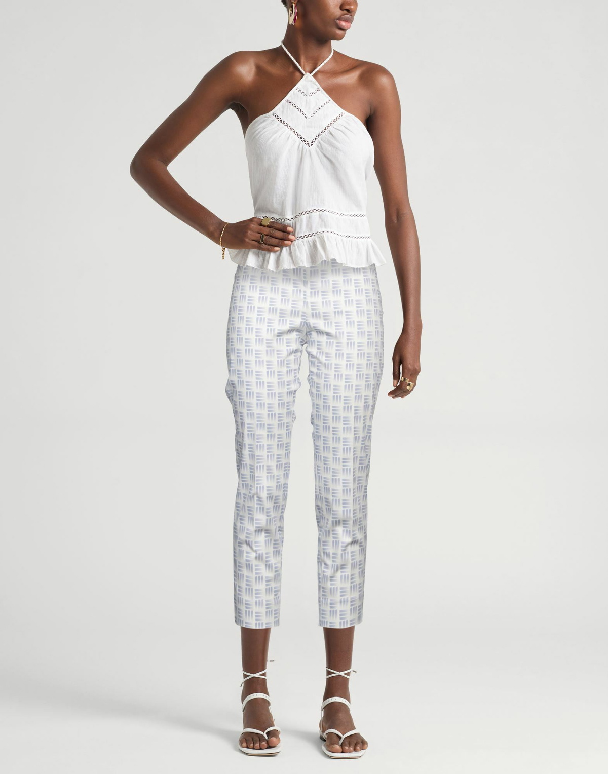 Peserico Womens Pants Slate in Blue