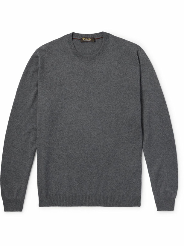 Photo: Loro Piana - Arona Cashmere Sweater - Gray