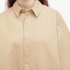 Wardrobe.nyc Men's Drill Shirt Dress Mini in Khaki