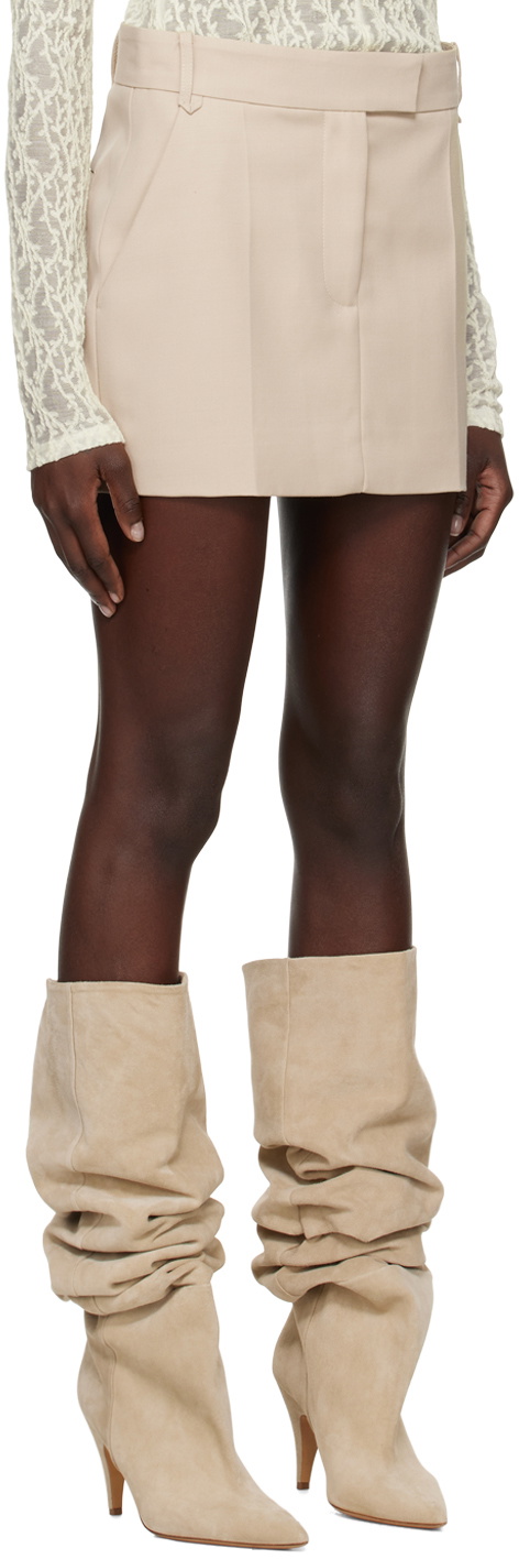 CAMILLA AND MARC Beige Rhett Miniskirt