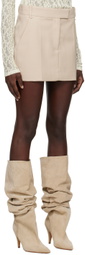 CAMILLA AND MARC Beige Rhett Miniskirt