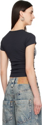 VAQUERA Black Bra Baby T-shirt